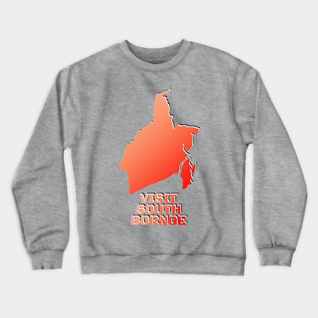 Borneo Map Crewneck Sweatshirt by Banjar History Podcast